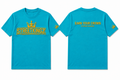 StreetKingz Tee — Turquoise / Gold Embroidery