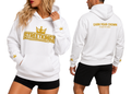 StreetKingz Hoodie — White / Gold Embroidery